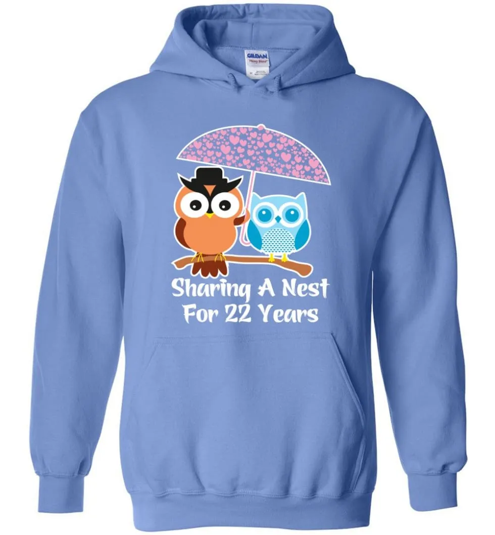 22 Years Wedding Anniversary Gifts Valentine's Day Hoodie