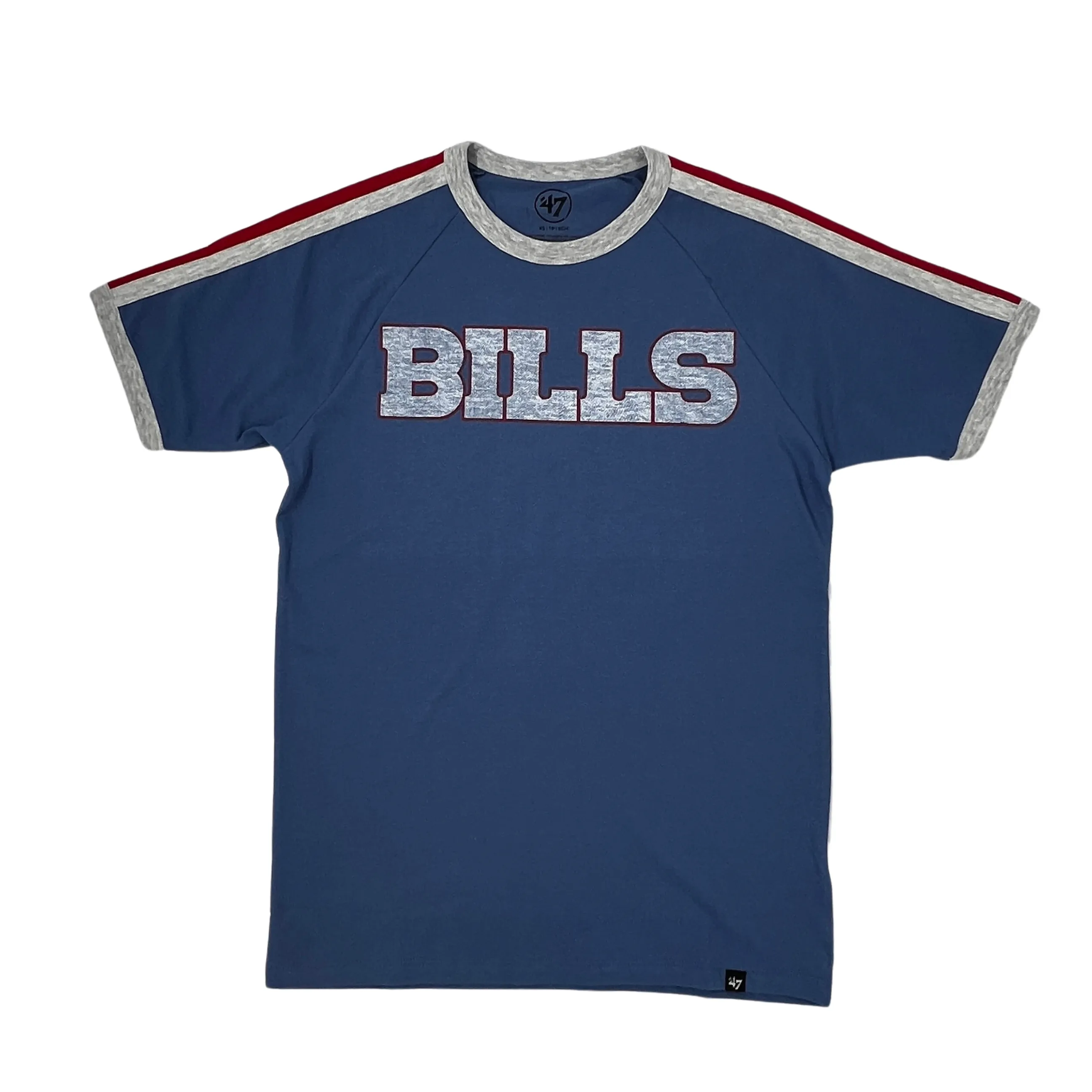 '47 Brand Bills Cadet Blue Shoulder Stripes Short Sleeve Shirt