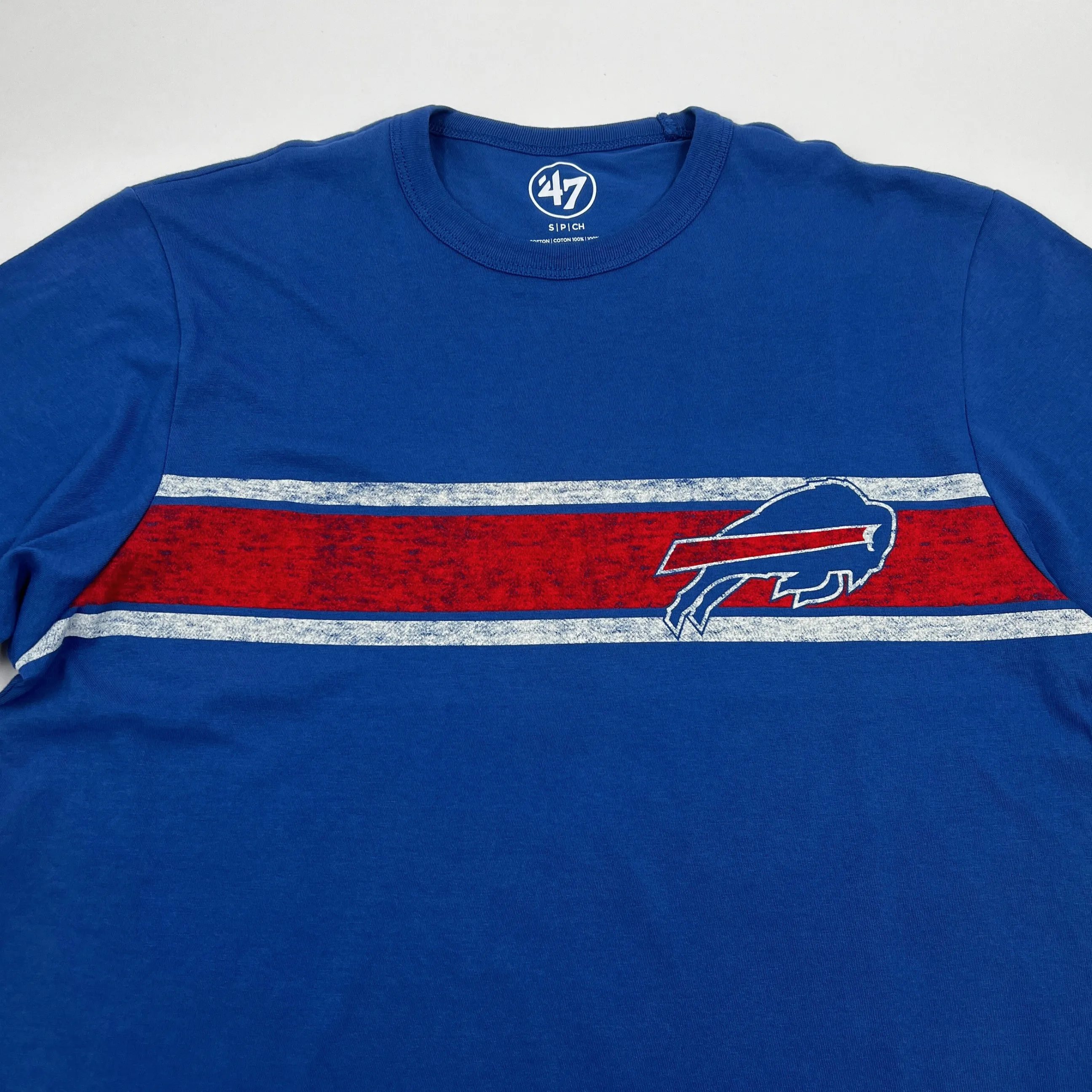 '47 Brand Buffalo Bills Jetty Blue Wavelength Short Sleeve Shirt