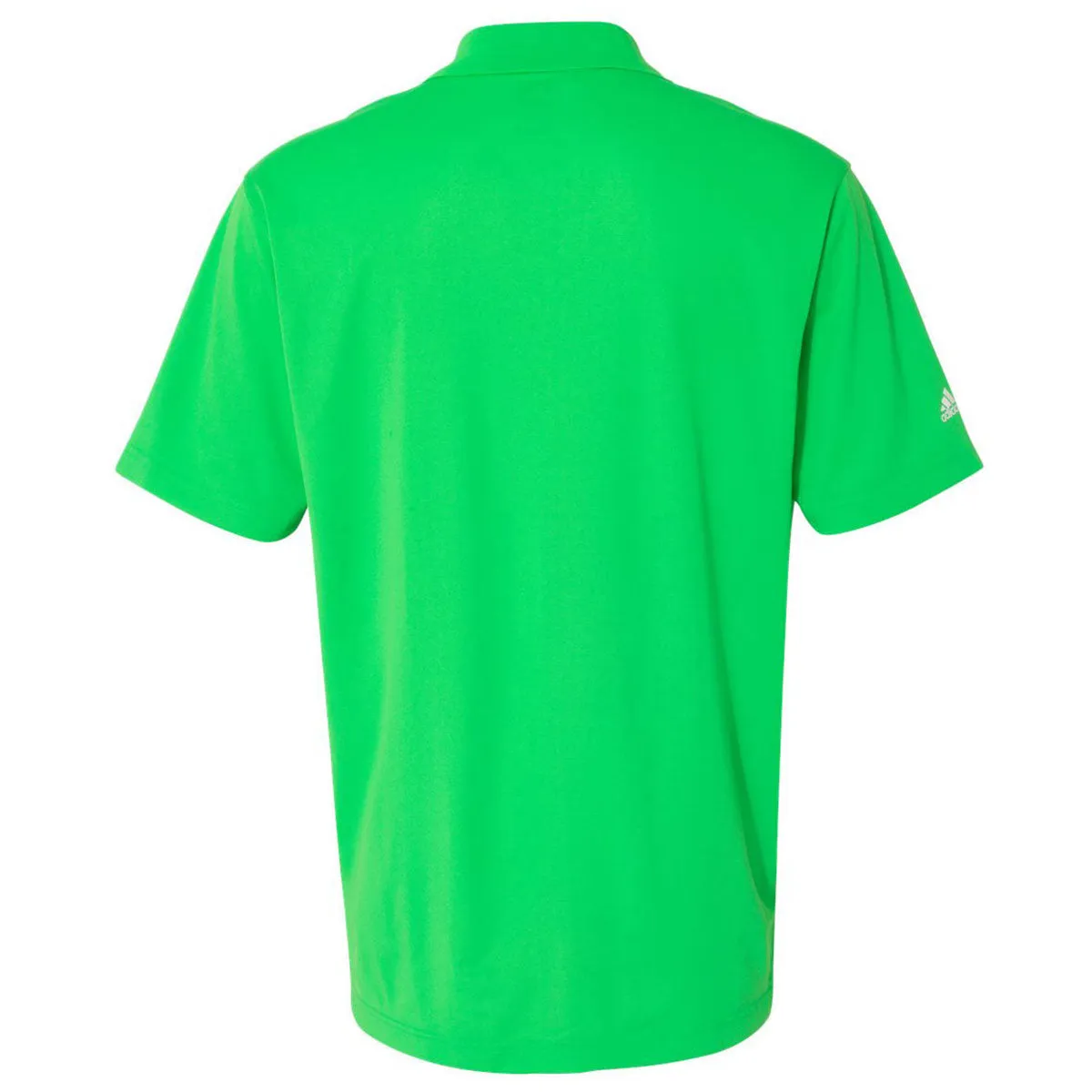 adidas Golf Men's Solar Lime/White Climalite Basic Sport Shirt