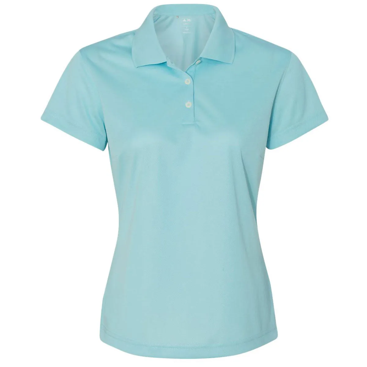 adidas Golf Women's Frost Blue/White Climalite Basic Sport Shirt