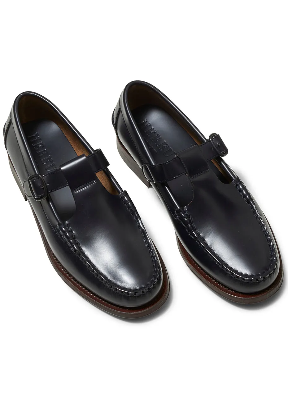 Alber T-Bar Loafer Dark Navy