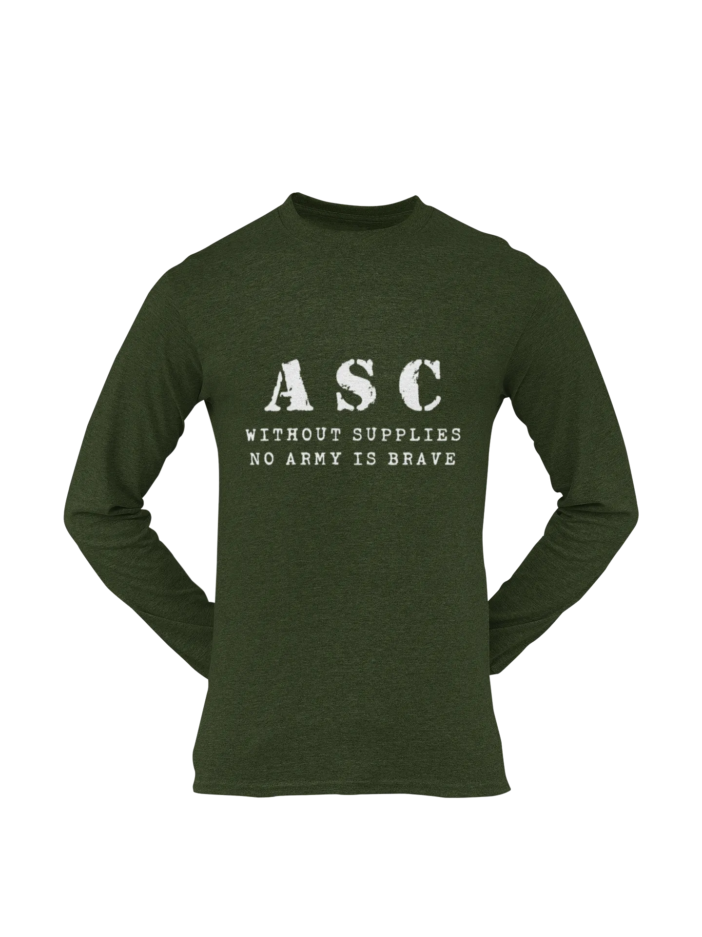 ASC T-shirt - ASC, Without Supplies, No Army Is Brave (Men)