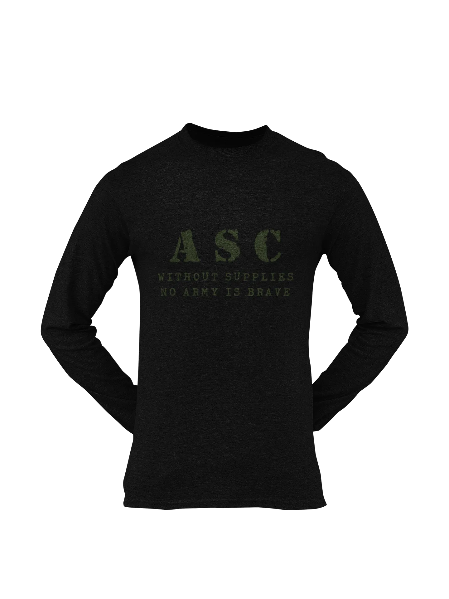 ASC T-shirt - ASC, Without Supplies, No Army Is Brave (Men)