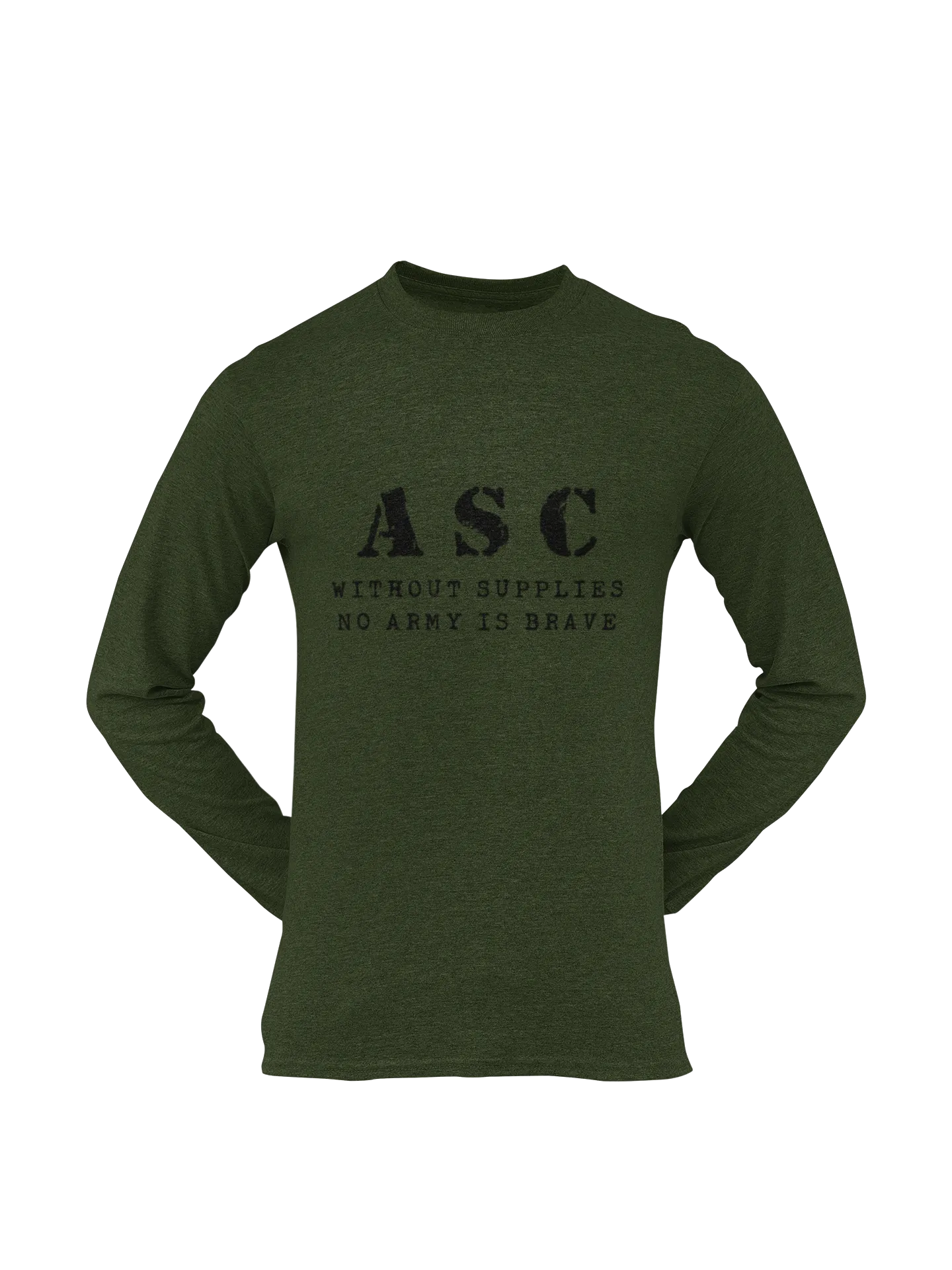 ASC T-shirt - ASC, Without Supplies, No Army Is Brave (Men)