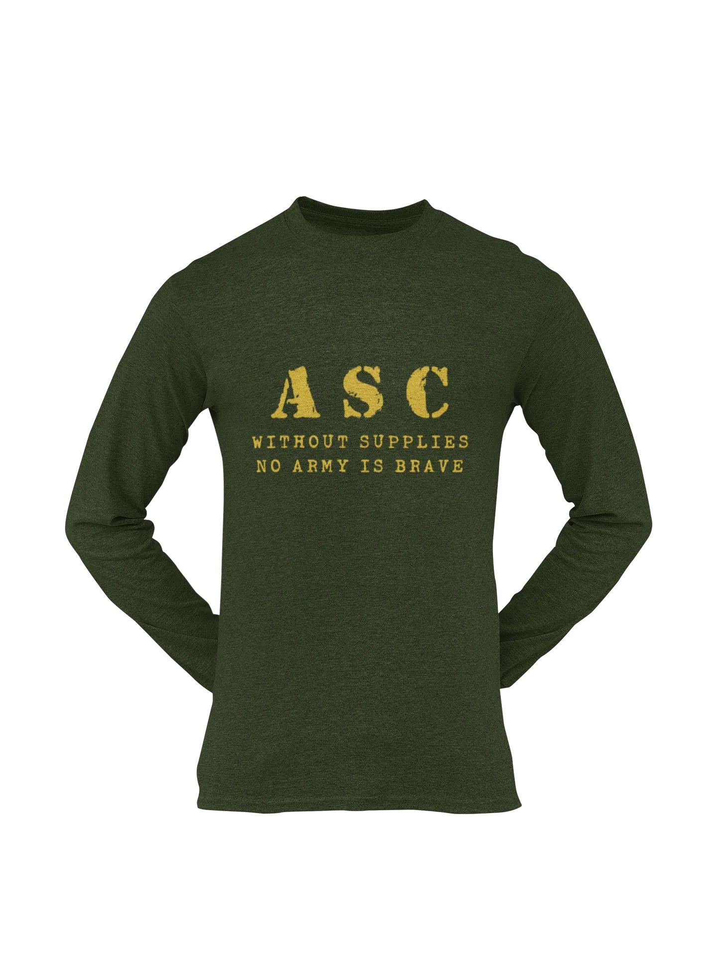 ASC T-shirt - ASC, Without Supplies, No Army Is Brave (Men)