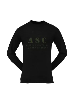 ASC T-shirt - ASC, Without Supplies, No Army Is Brave (Men)