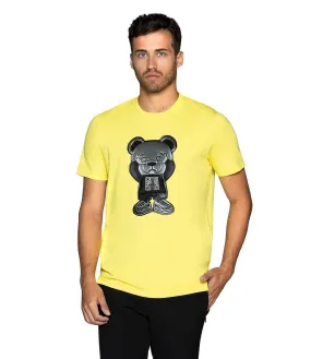 Bertigo Stretch Short-Sleeve Tshirts | CARSON-08T QR TEDDY YELLOW T-SHIRT