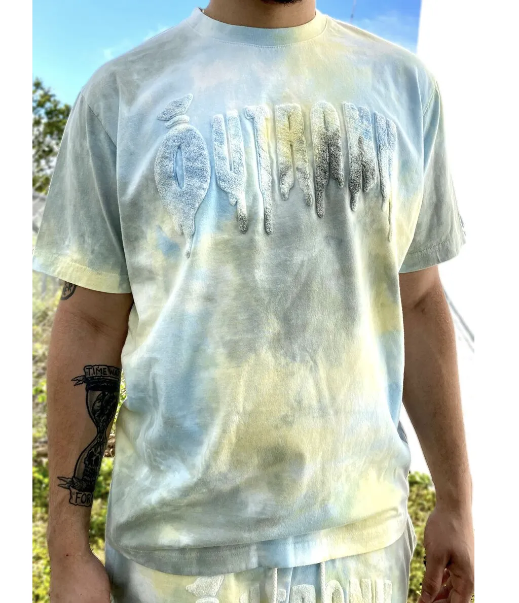 Blue Chee$e Tie Dye Tee (Blu/Yllw/Grey) /D4