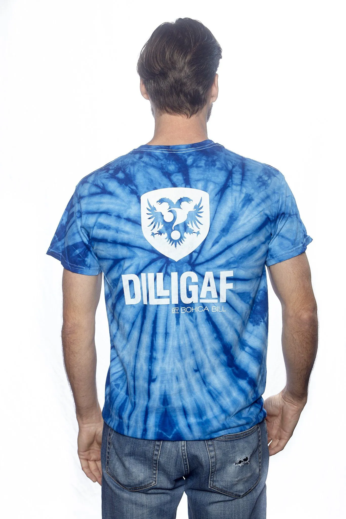 Blue Swirled Dilligaf T-shirt