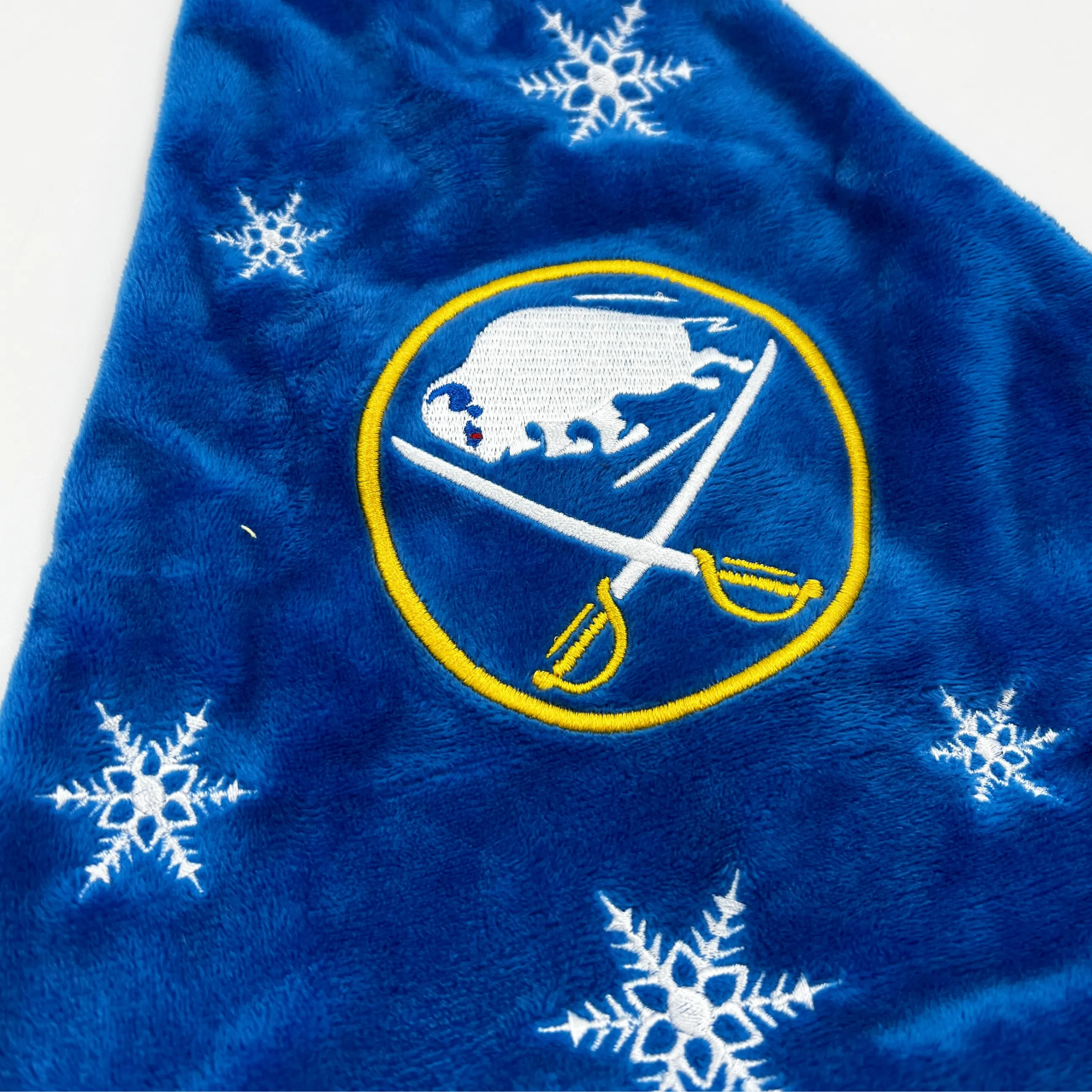 Buffalo Sabres Royal & Gold Holiday Santa Hat