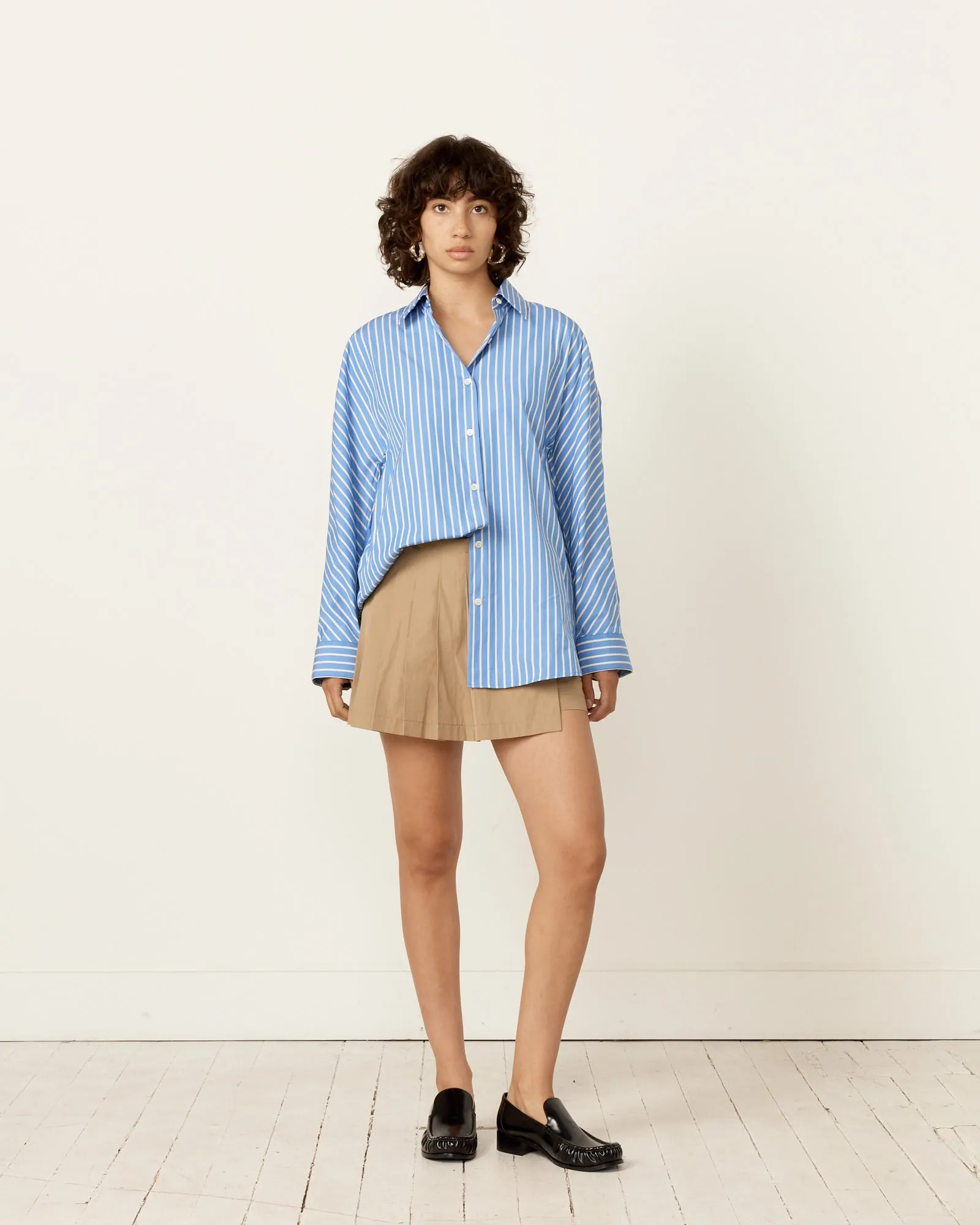 Cocoon Shirt in Light Blue