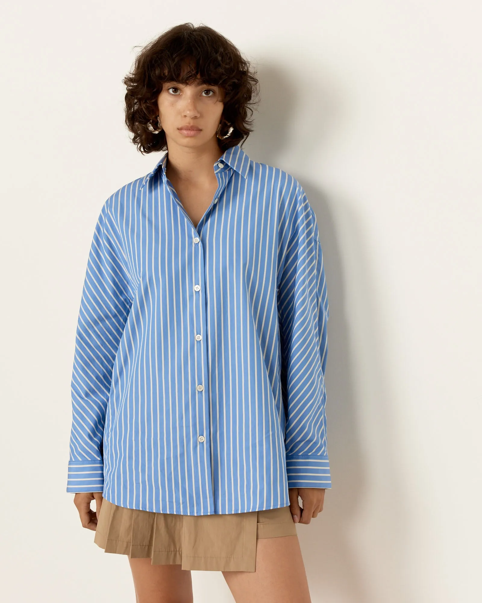 Cocoon Shirt in Light Blue