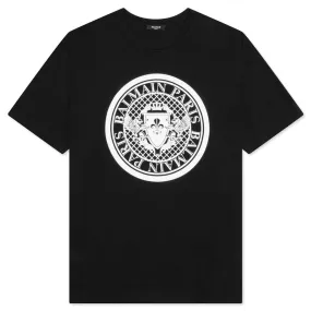 Coin Flock T-Shirt - Black/White