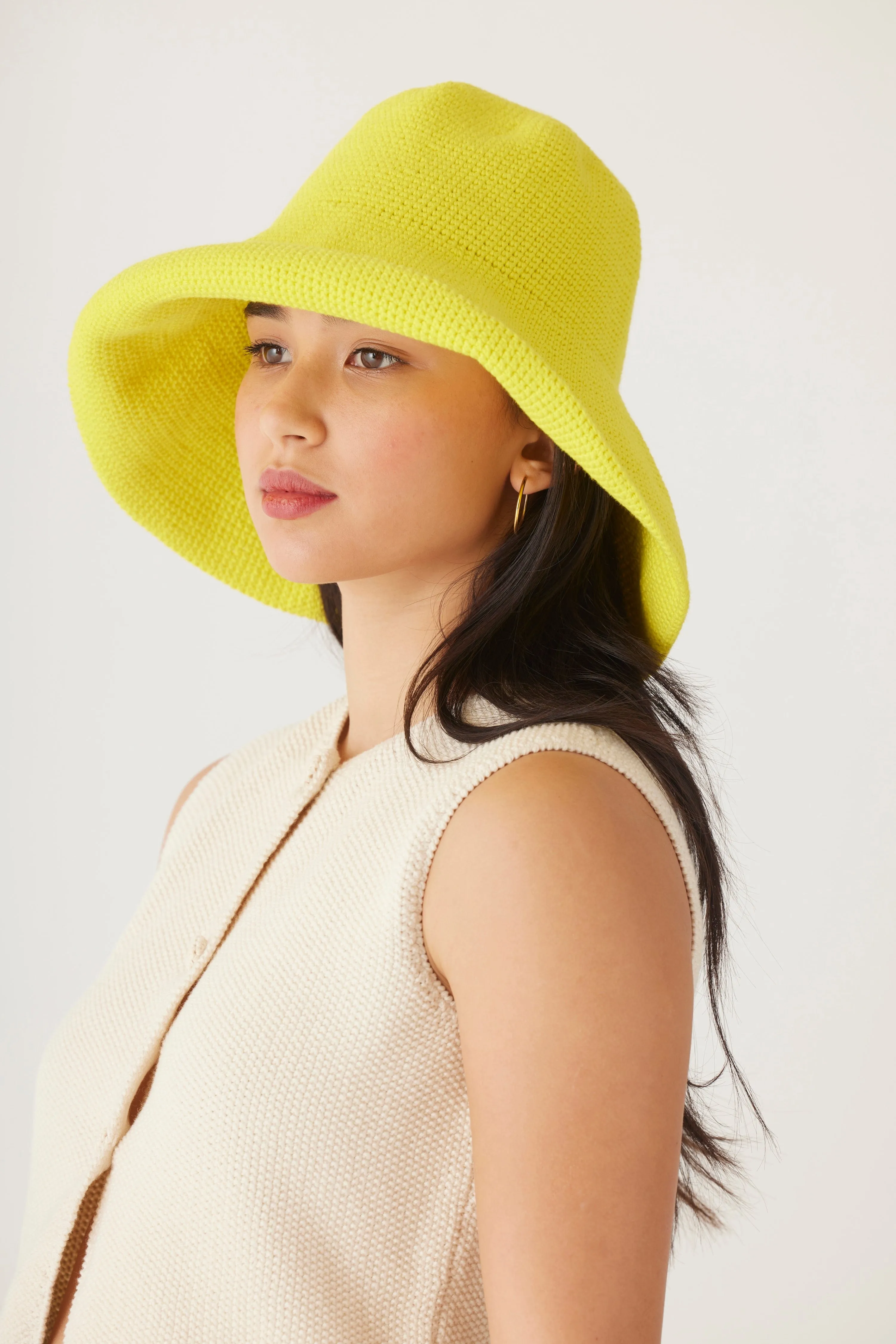 Crochet Sun Hat in Pima Cotton