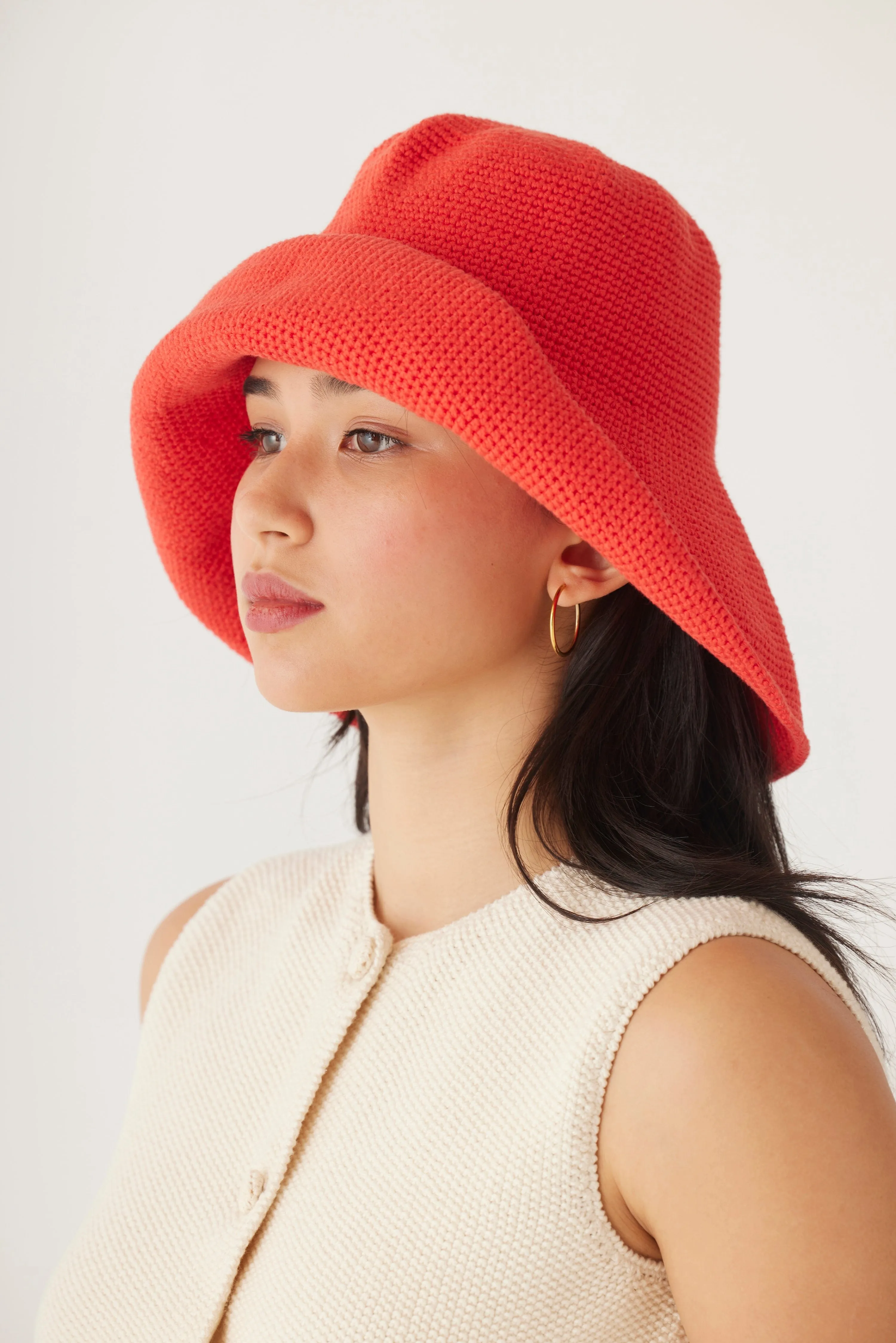 Crochet Sun Hat in Pima Cotton