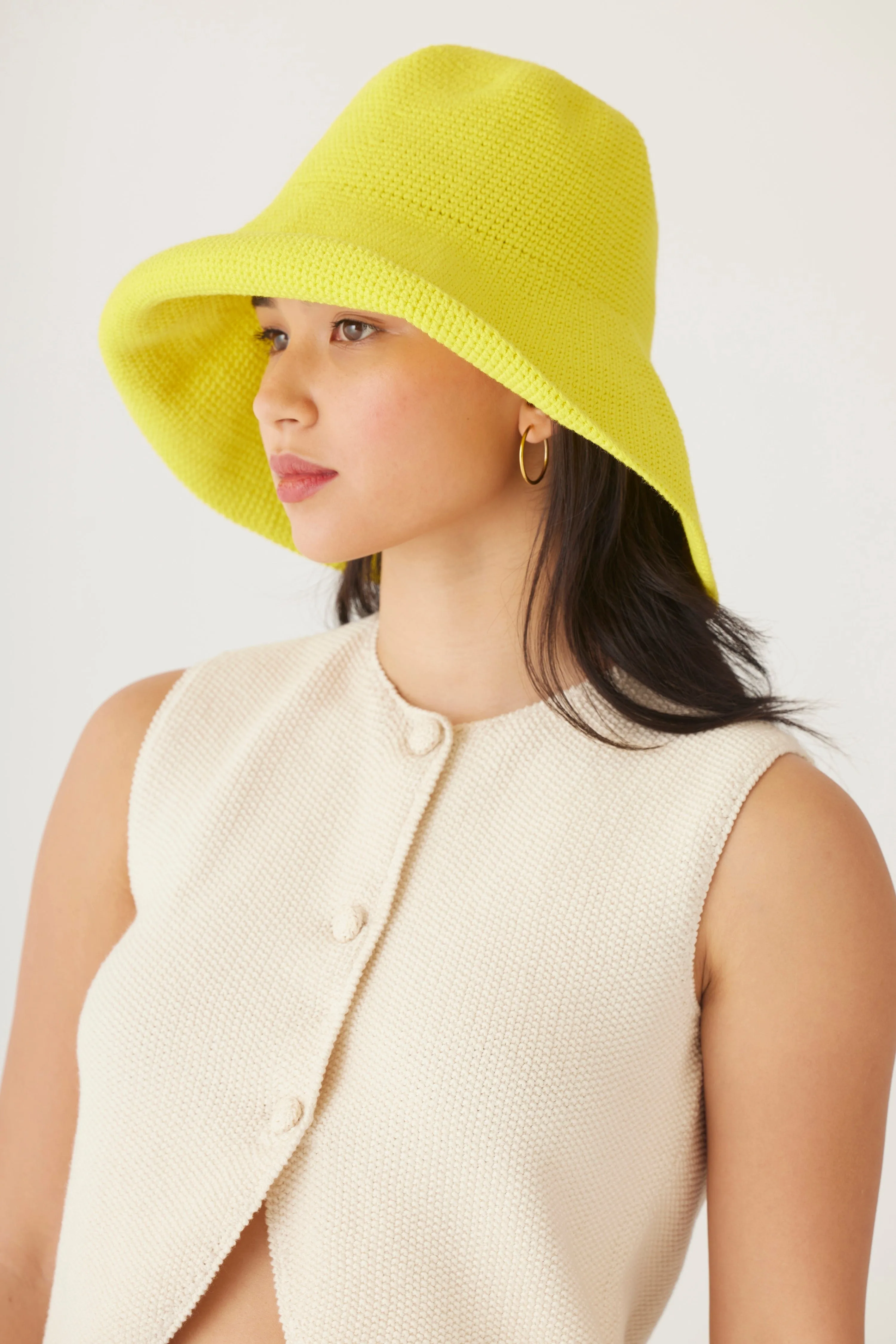 Crochet Sun Hat in Pima Cotton