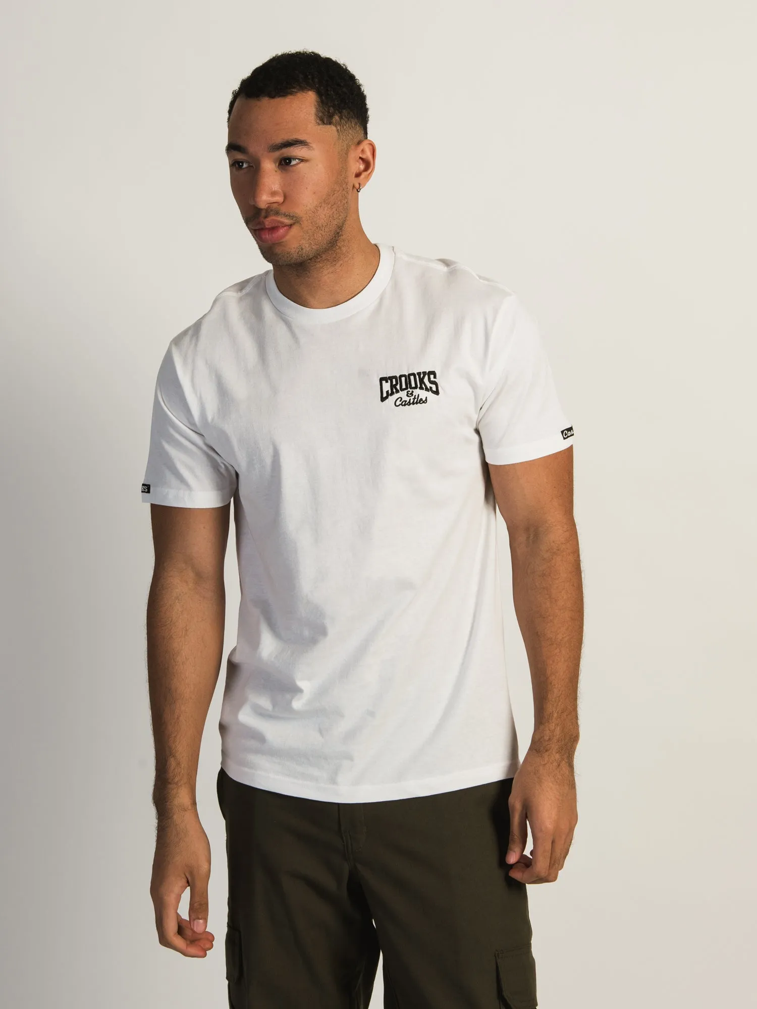 CROOKS & CASTLES EMROIDERED T-SHIRT