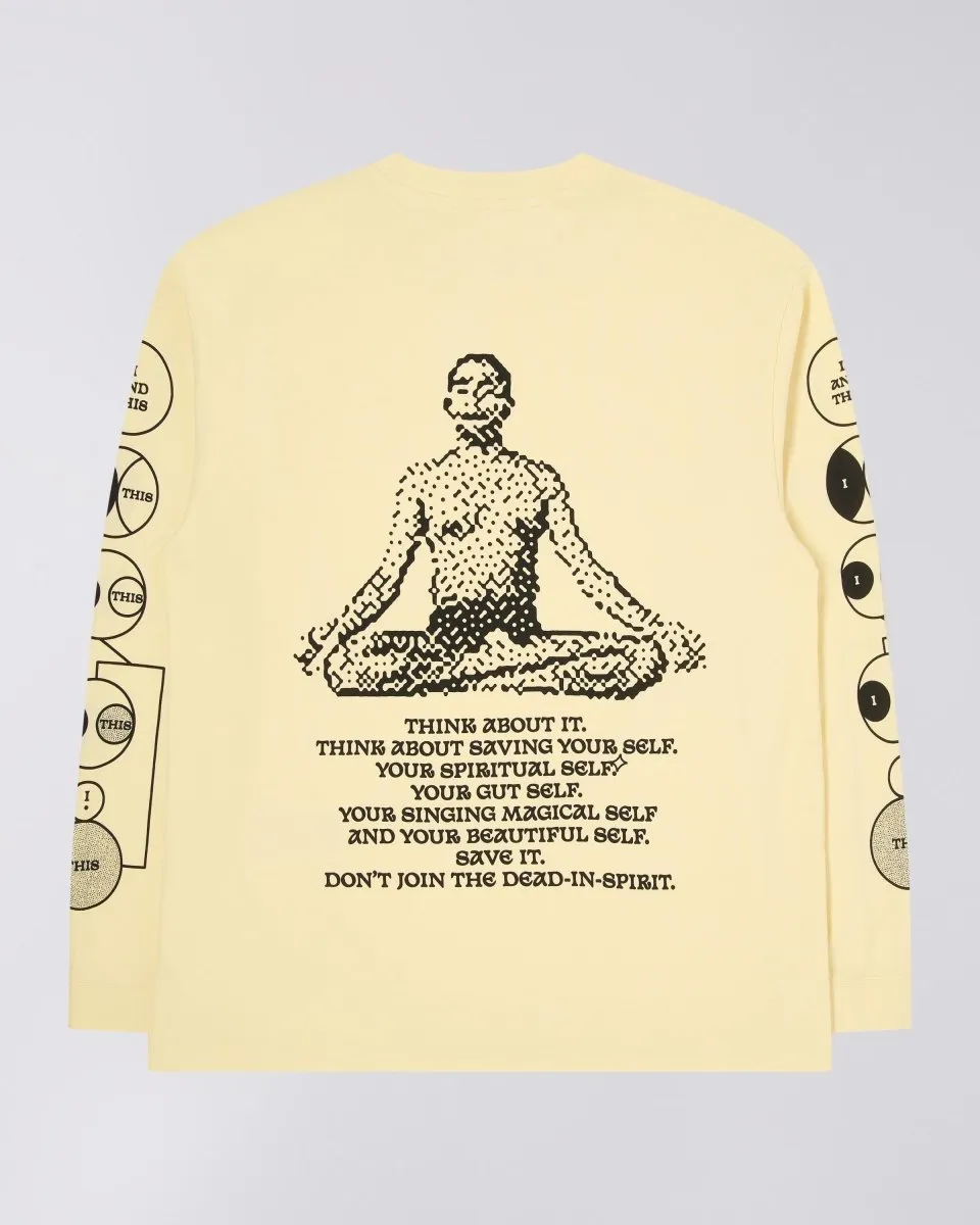 EDWIN SAVE T-SHIRT Long sleeve  - TENDER YELLOW