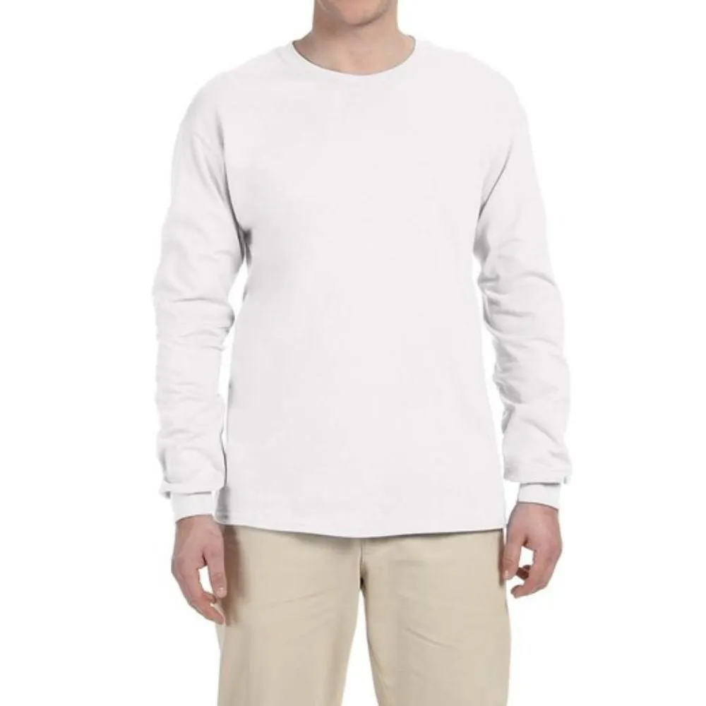 Gildan G240 Men's Ultra Cotton Long-Sleeve T-Shirt - Sport Grey