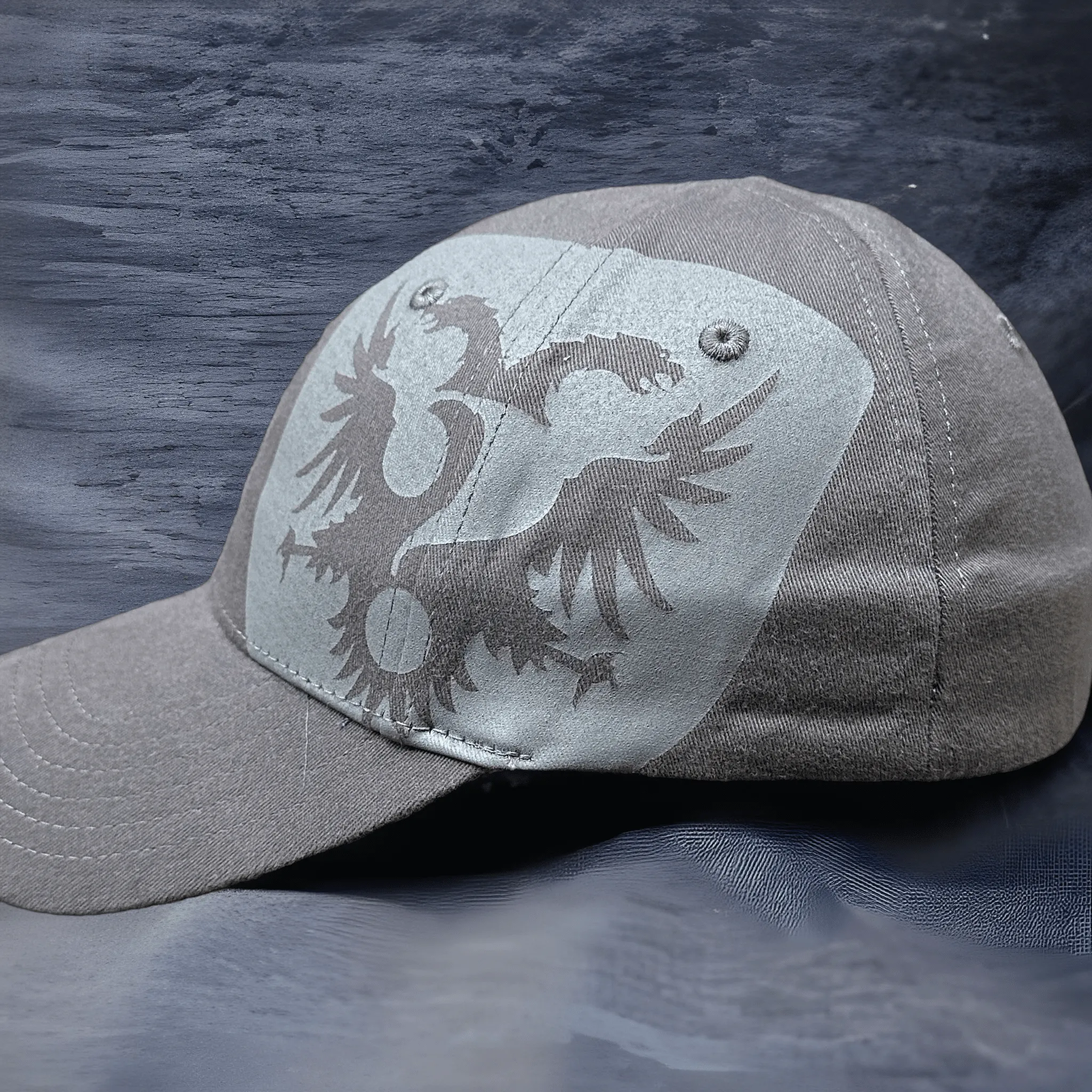 Gray Crest Fitted Dilligaf Hat