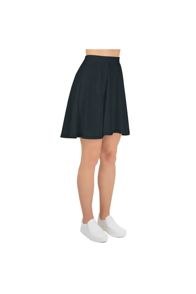 Grayish Blue Skater Skirt