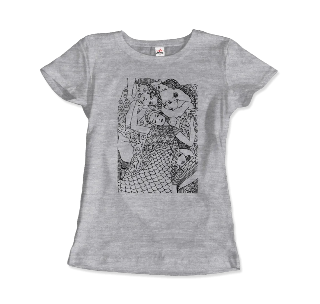 Gustav Klimt the Virgin (Maiden) 1913 Sketch T-Shirt