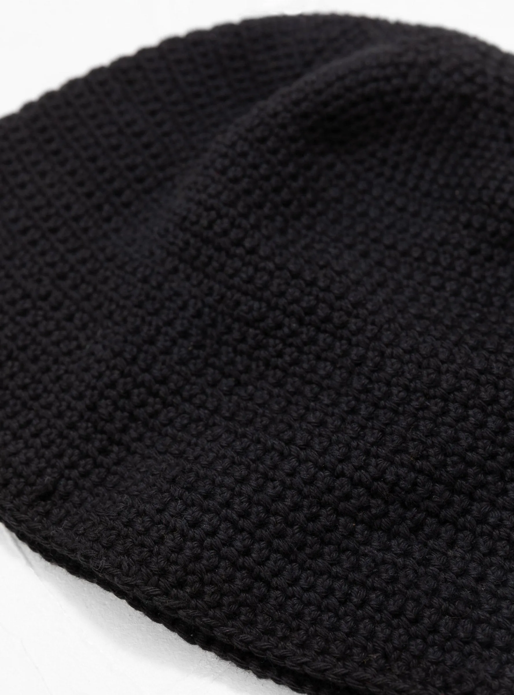 Hand Knit Hat Black