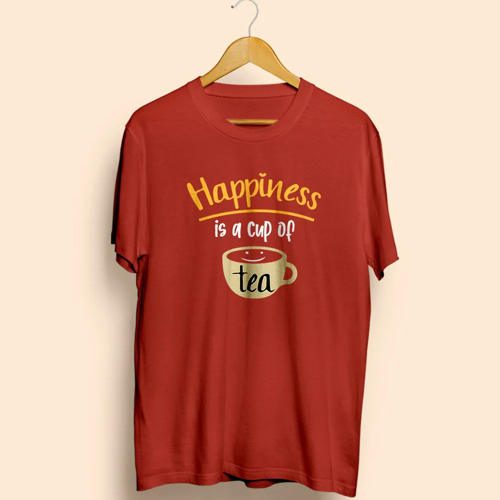 Happiness is a Cup of Tea Half Sleeve T-Shirt