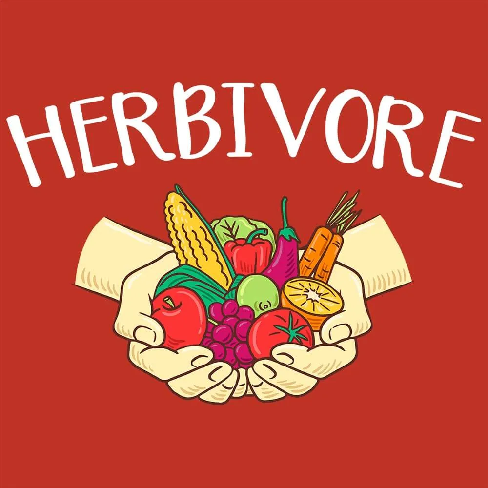 Herbivore Half Sleeve T-Shirt