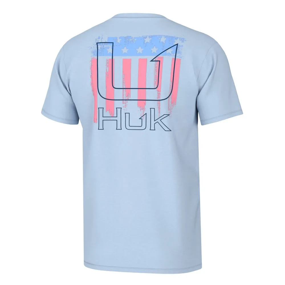 'Huk' Men's Salute Tee - Ice Water