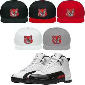 Jordan 12 Red Taxi 12s Snapback Hat to Match - RED MONEY TALKS BAWS