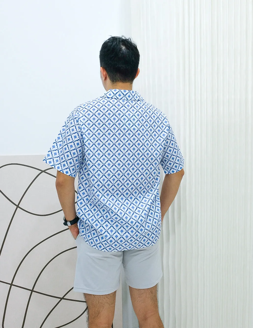 Kai Shirt in Porcelain Tiles