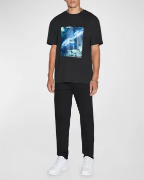 KSUBI SPACE PALM BIGGIE SS TEE JET BLACK