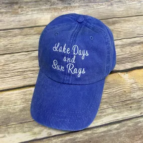 Lake Days and Sun Rays Baseball Hat