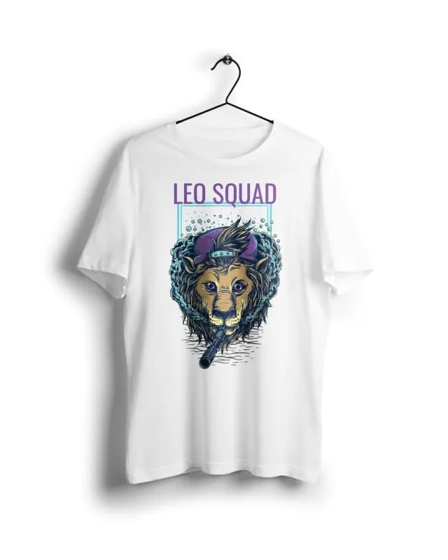 Leo Squad  Boss Digital Graphics Basic T-shirt White