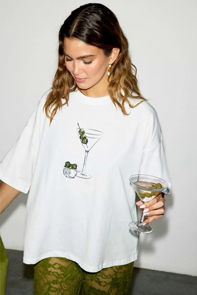 Martini T-Shirt in White