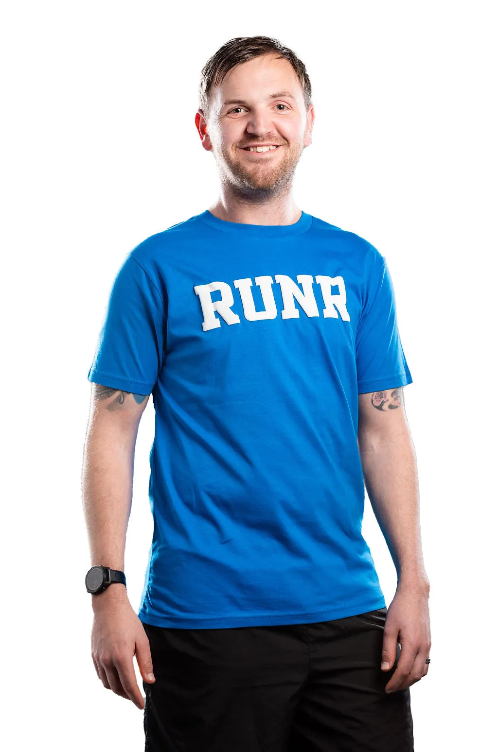 Men's Athletic Blue Organic Runr T-shirt