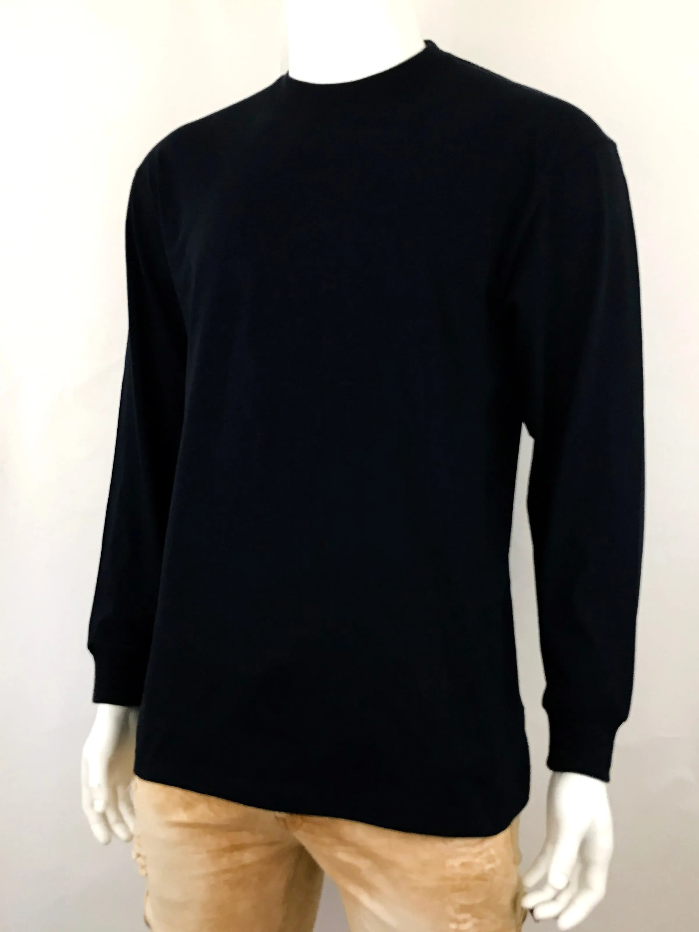 Men's Plain Long Sleeve T-Shirt