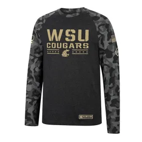 Mens WSU Camo OHT Military Appreciation Long Sleeve Tee