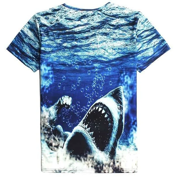 Muscle Shark Deep Sea Shark Week Unisex Graphic Tee | DOTOLY