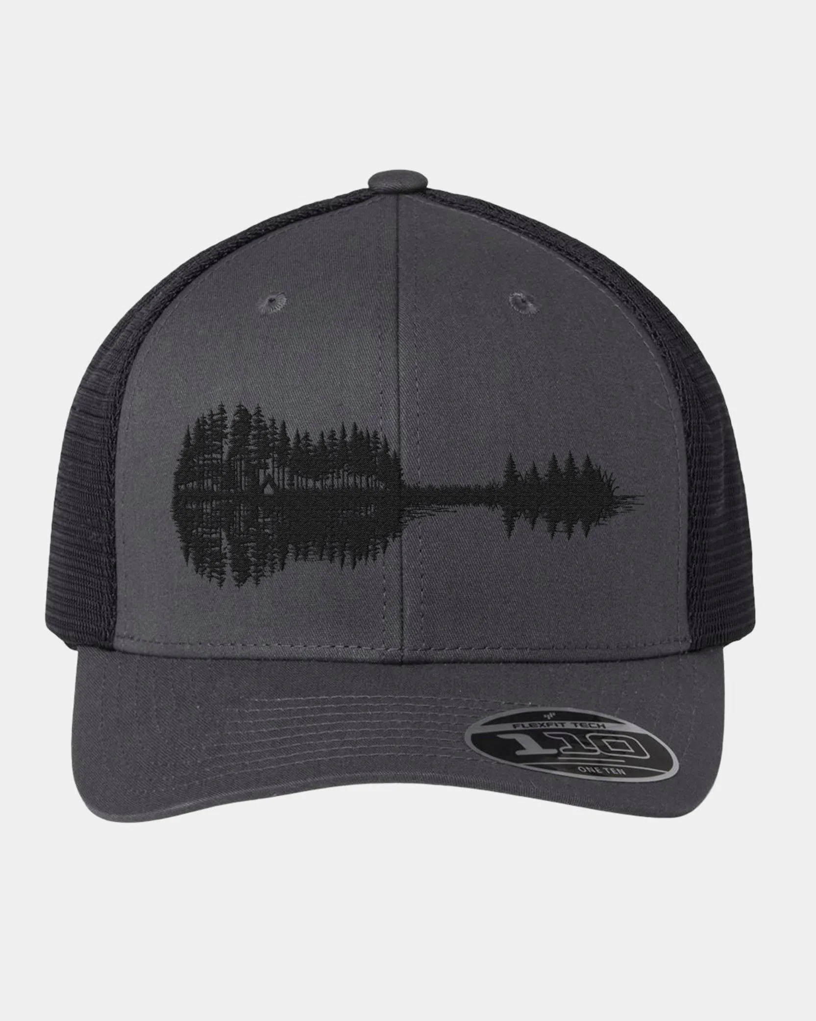 Nature Guitar Charcoal & Black Trucker Hat