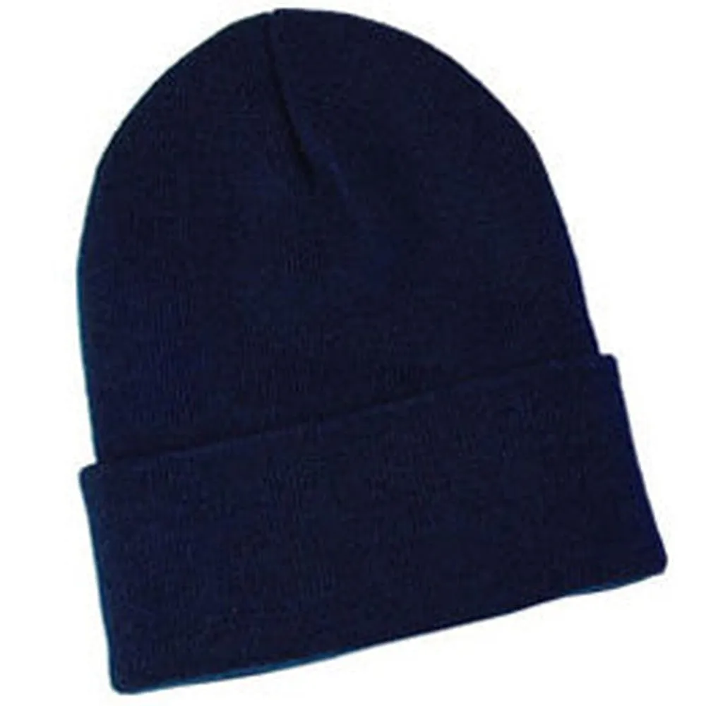 Navy Blue Knit Hat