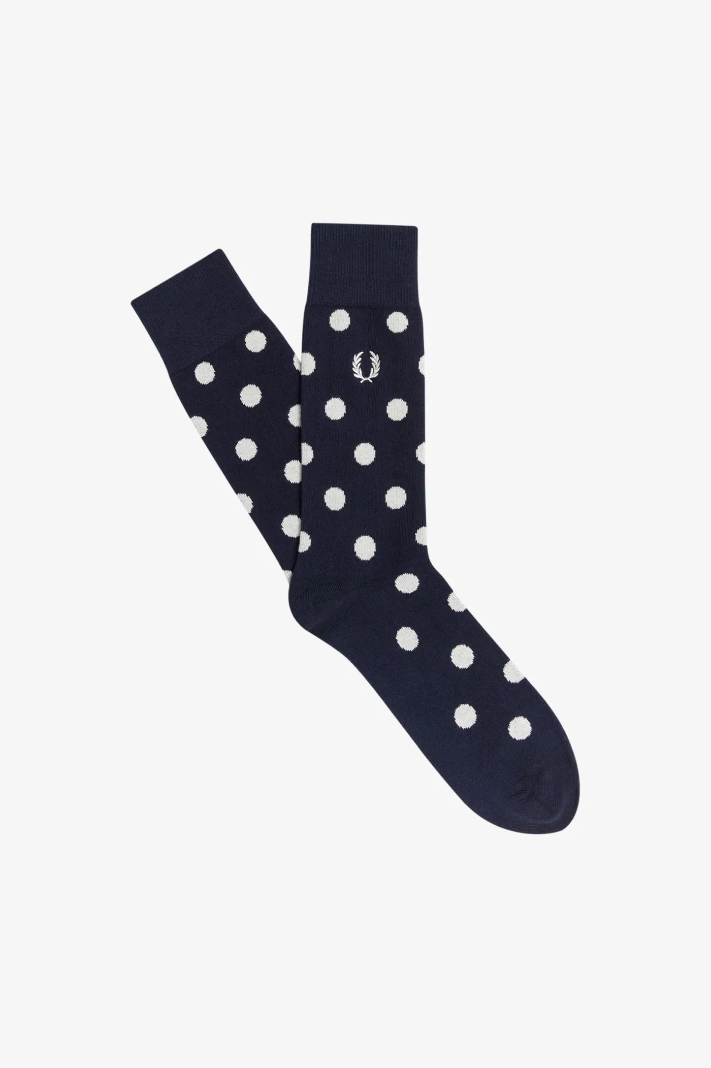 NAVY/WHITE POLKA DOT SOCKS