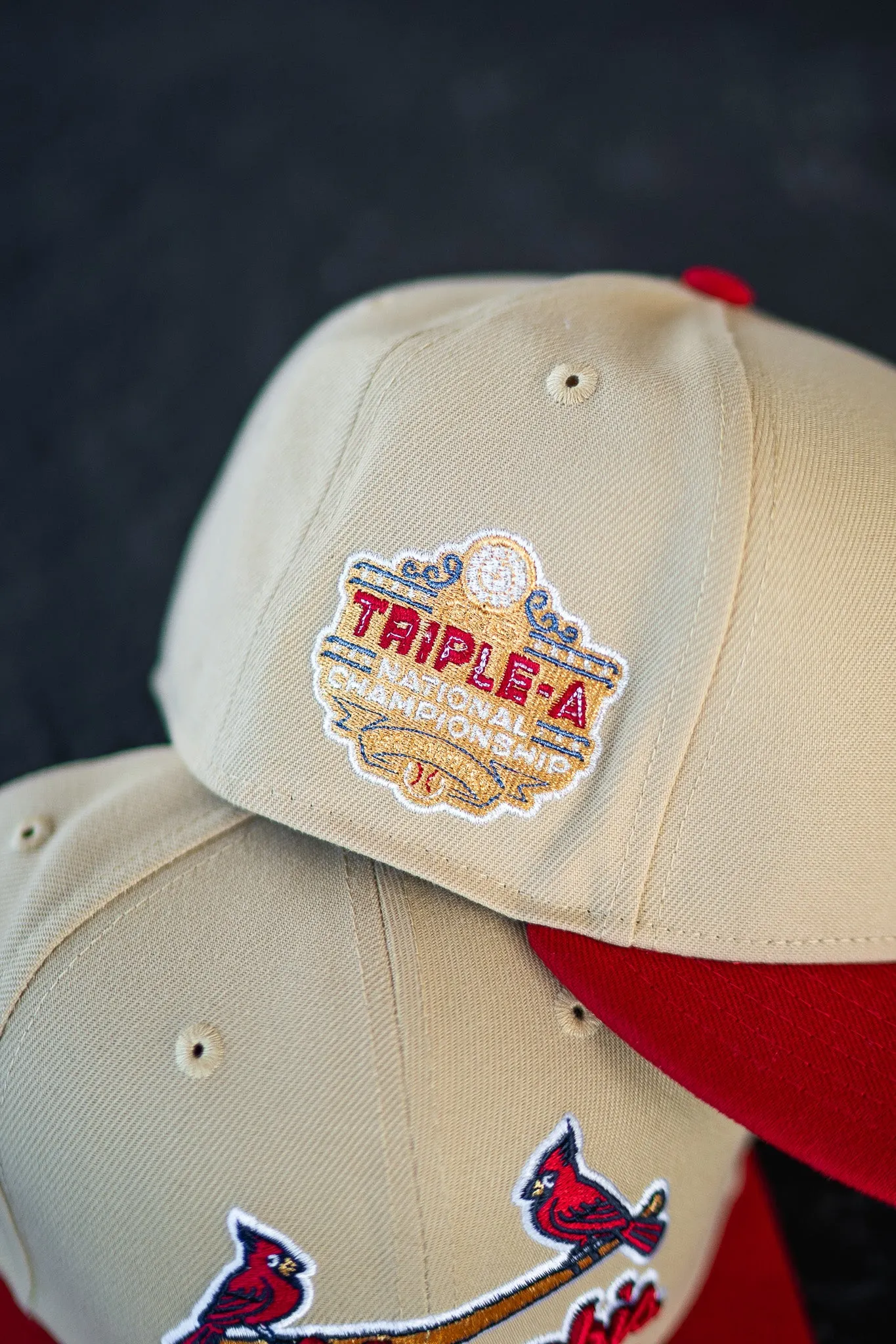 New Era Memphis Cardinals Triple A Championship Grey UV (Vegas Gold/Red)