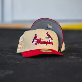 New Era Memphis Cardinals Triple A Championship Grey UV (Vegas Gold/Red)