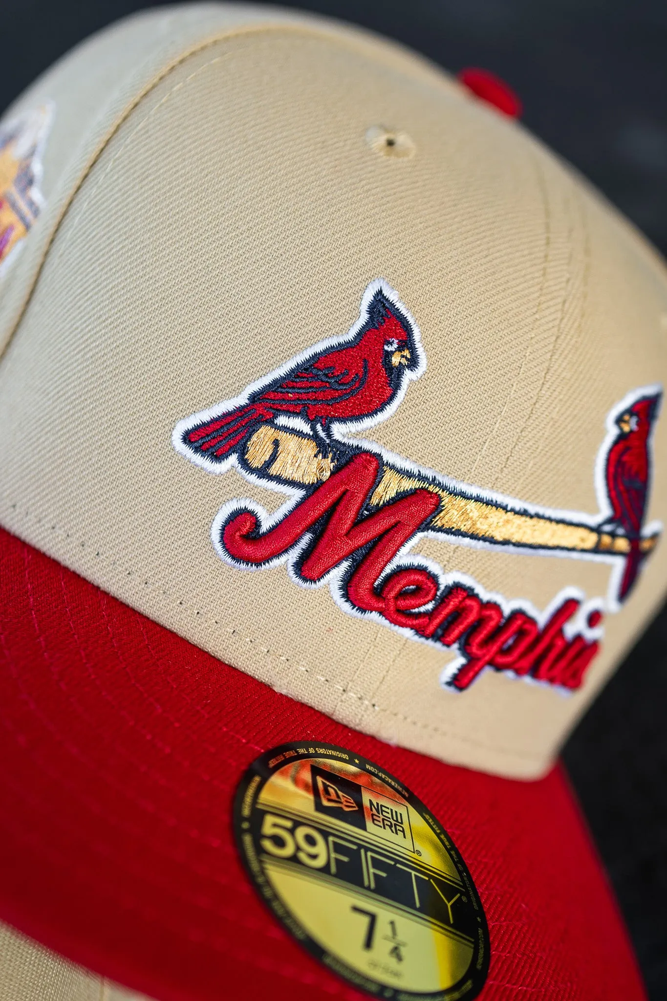 New Era Memphis Cardinals Triple A Championship Grey UV (Vegas Gold/Red)