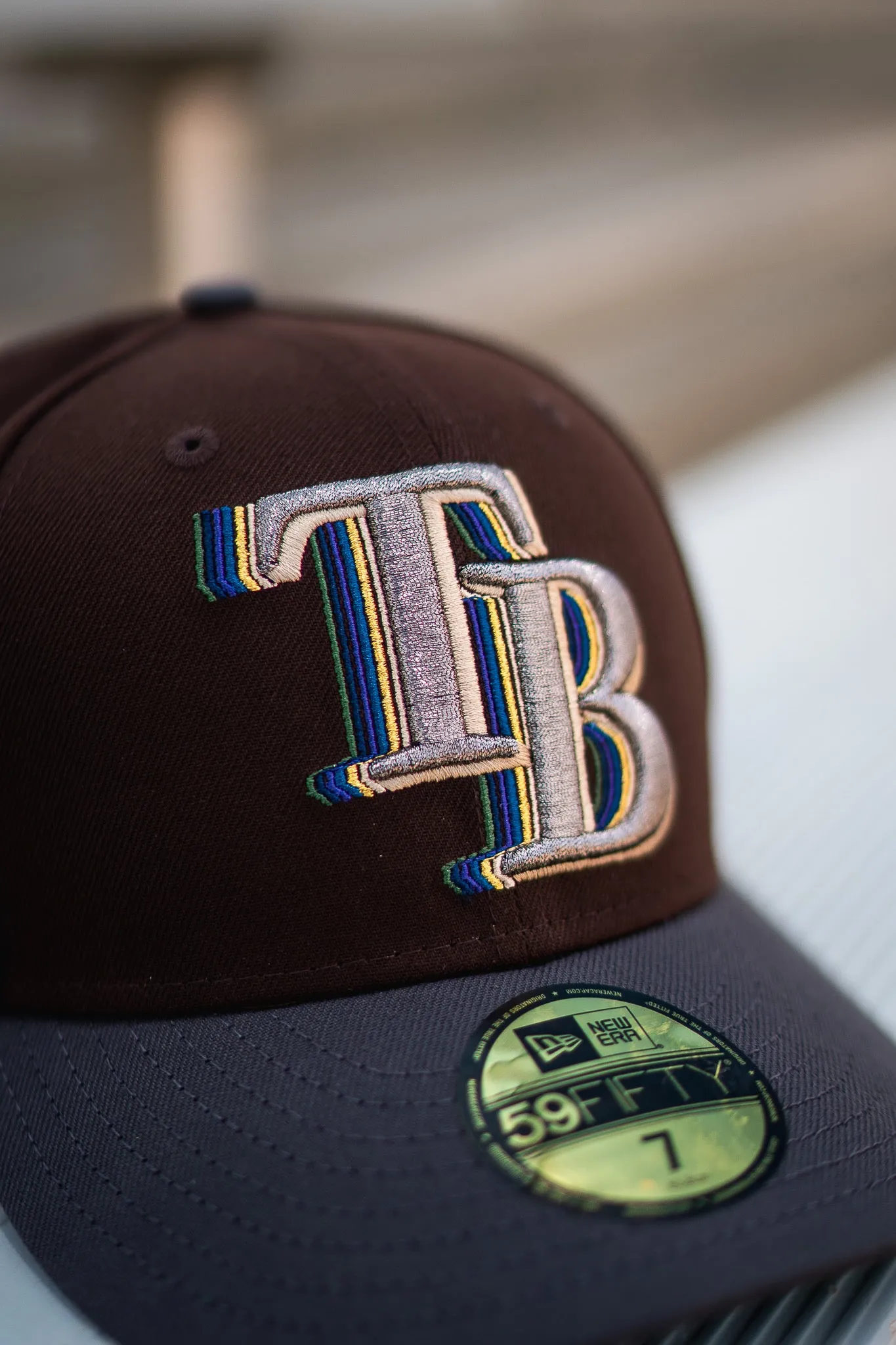 New Era Tampa Bay Devil Rays 10th Anniversary Green UV (Burnt Wood/Graphite)