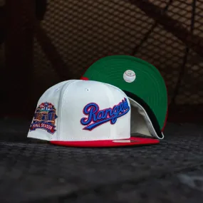 New Era Texas Rangers Final Season Green UV (Off White/Red)