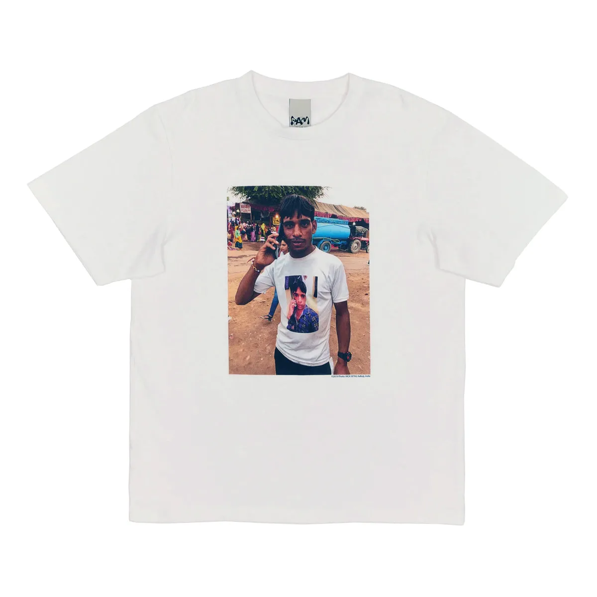 Nick Sethi Premium White Graphic Tee for Men